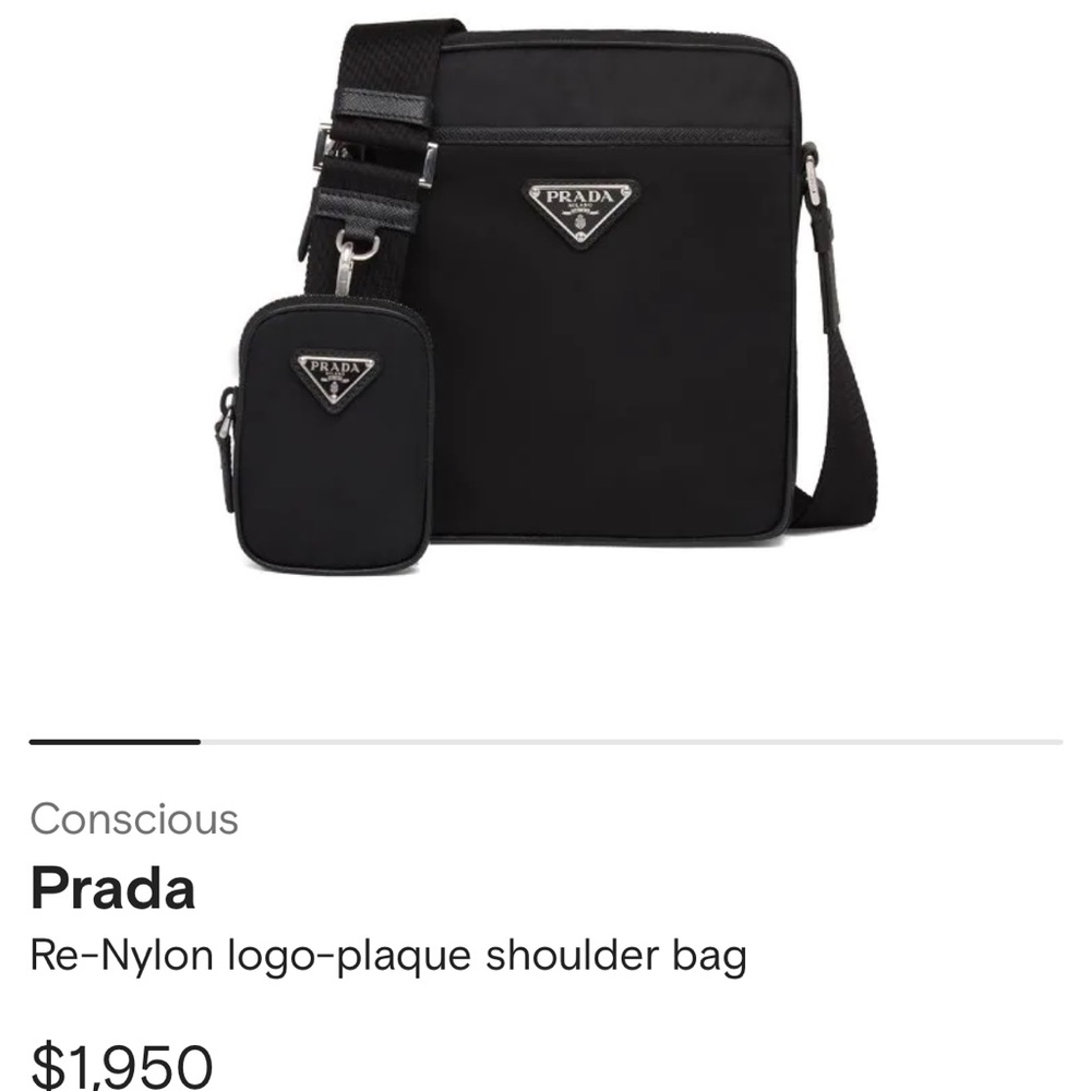 Prada
Re-Nylon logo-plaque shoulder bag